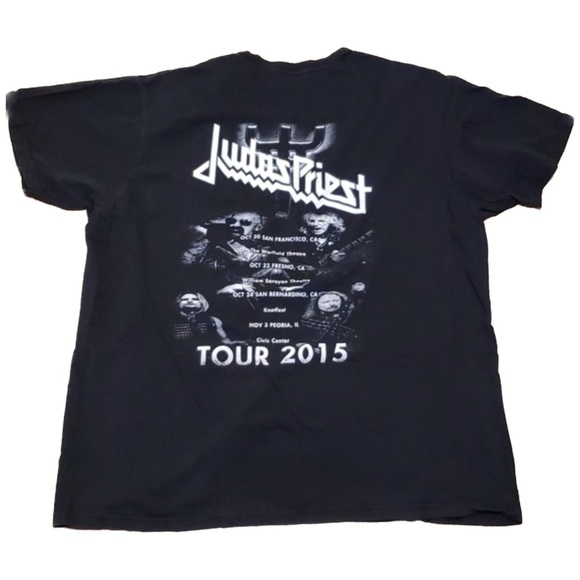 2015 Judas Priest Redeemer Of Souls tour tee XL - Picture 3 of 4